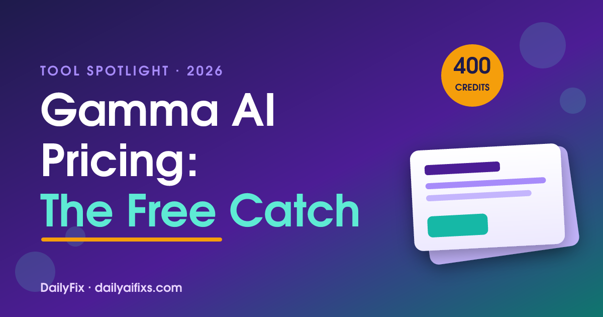 Gamma AI Pricing 2026: The Free Plan Catch