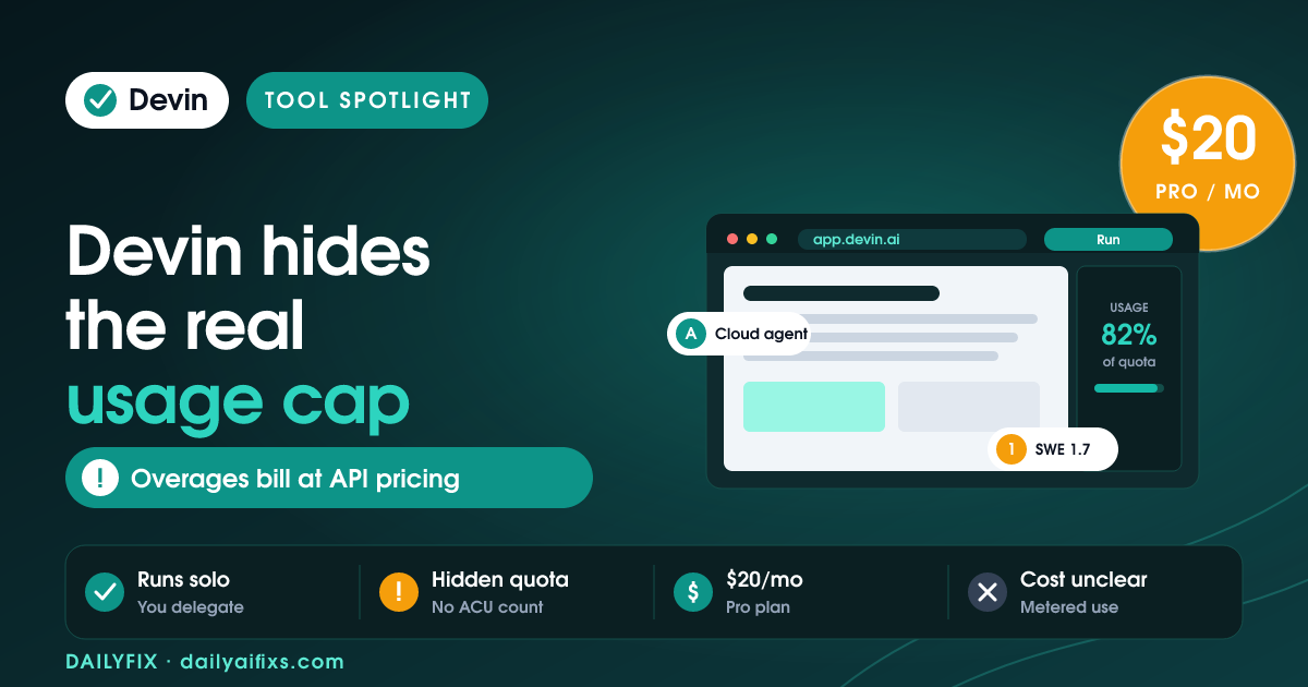 Devin AI Pricing 2026: The Hidden Usage Quota